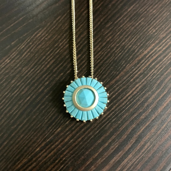 Kendra Scott LUXE Baguette Turquoise Necklace - Picture 2 of 4